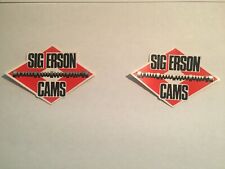 1968 Sig Erson Cams 2 Vintage Original Racing Decals Stickers Nos Nascar Nhra