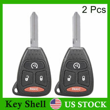 2 For 2007-2017 Jeep Compasswrangler Key Fob Remote Case Shell Cover Kobdt04a