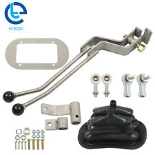 Stainless Twin-stick Shifter With Boot Transfer Case Shifter For Gm Np205gm8