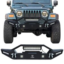 Vijay Mid-width Front Bumper Fit 1997-2006 Jeep Wrangler Tj Wwinch Plate