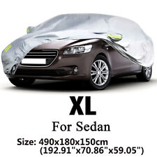 Heavy Duty Full Car Cover Outdoor Waterproof All Weather Anti-uv Protection