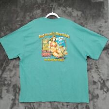 Try My Nuts Obx Teez Em With Theez Nuts Graphic Teal Blue T Shirt Size 3xl