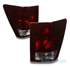 For 07-10 Jeep Grand Cherokee Replacement Tail Brake Lights Rear Lamps Redsmoke
