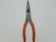 Snap On Tools 196acf Long Nose Talon Red Soft Grip Pliers Wire Cutter Usa