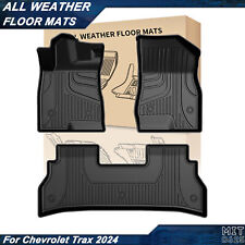 Car Floor Mats Full Set Rubber Liners Carpet All Weather For 2024 Chevrolet Trax