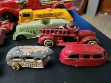 Vintage Mixed Lot Tootsietoy Etc Cars Campers Firetruck Taxi Parts Only Deco Gas