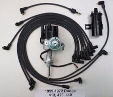 Dodge 59-72 440 Black Small Female Hei Distributorblack 45k Coilsparkplug Wire