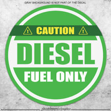 Diesel Fuel Only Sticker Decal Label Gas Fuel Tank Weatherproof Vinyl Truck Can