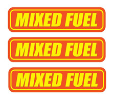 3x Mixed Fuel Only Sticker Tank Decal Diesel Fuel Door Vinyl Gas Label Ethanol