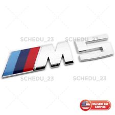 13-16 Bmw F10 M5 Car Rear Trunk Emblem Nameplate Badge Sticker Silver Chrome