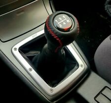Gear Shift Knob For Subaru Impreza Wrx Sti Brz Black Label 5 Speed Red Stitching