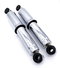 Pair Short Covered Chrome Gas Filled Shock Absorbers For Street Hot Rod