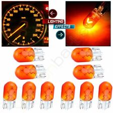 10 X W5w T10 501 194 Side Marker Light Amber Glass Bulb Car Halogen Bulbs 12v