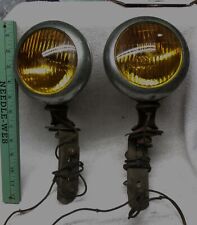 Pair Of Vintage - Ge Fog Lights - Farm Tractor Or Off-road Or - Untested