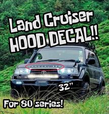 Toyota Land Cruiser 80 Series Hood Decal Sticker Silver Emblem 1992 - 1997