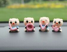 4pcsset Cute Small Love Pig Cartoon Car Ornamentcar Dashboard Decor Gifts