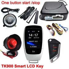 Universal Lcd Smart Key Car Alarm Start Stop Keyless System Remote Start Kit