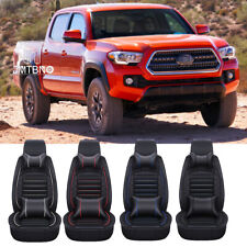 Luxury Leather Front Rear Seat Covers 5-seats Cushion Set For Toyota Tacoma Trd