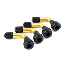 4x Bent Valve Stems Brass Metal Angle 90 Degree Side Tire Wheel Motorcycle Pvr50