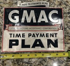 General Motors Dealership Sign Gm Dealer Gmac Chevrolet Original Vintage Rare