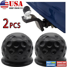 2x Trailer Ball Cover Tow Towing Hitch Ball Cover Cap Rubber Universal 2 Inch