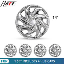 14 Inch Wheel Covers Rim Snap On Full Hub Caps Fit R14 Tire Steel Rim Set Of 4
