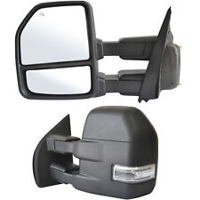 Pair Towing Mirrors For 2015-2020 Ford F150 Truck Power Heated Led Signal Lh Rh