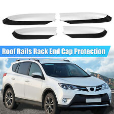 1 Set Roof Rack Rail Cover End Shell Cap For Toyota Rav4 2013-2018 Silver Tone
