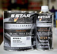 5 Star Advantage Gloss White Single Stage Acrylic Urethane Automotive Paint Kit