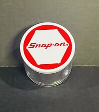 Vintage Snap On Tools Promo Container Jar 2.5 X 2 Old Stock