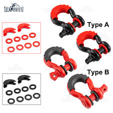 34 Inch D Ring Shackles With 78 Inch Safety Pin Heavy Duty Towing Accessories