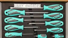 Newmatco Tools 10 Piece Top Torque 2 Premium Screwdriver Set Teal