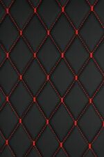 Quilted Vinyl Grain Faux Leather Car Upholstery Fabric 2x3 - 5x8cm 55 4mm