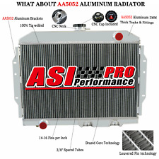 4 Row Aluminum Radiator For 68-74 Amc Javelinamxramblermarlinrebelsst Pro