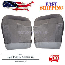 For 2002 2003 Ford F150 Xlt Front Both Side Bottom Cloth Seat Cover Gray M2f2
