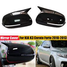 For Kia K3 Cerato Forte 2010-2013 Gloss Black Ox Horn Side Rearview Mirror Cover