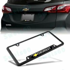 1pcs For Chevy Chevrolet Black Metal Stainless Steel License Plate Frame New 1