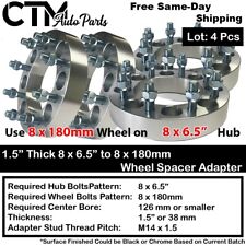 4x 1.5 Thick 8x6.5 To 8x180mm Wheel Adapter Spacer Fit Old Fordram 8lug Truck