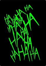 Joker Laugh Lime Green Sticker Vinyl Decal Suicide Squad Harley Quinn Batman