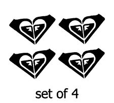 4 Roxy Logo Surf Girl Vinyl Decals Car Window Laptop Yeti Stickers Set