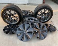 19 Tesla 2021-2024 Model S Plaid Oem Tempest Staggered Wheels Pirelli Tires 19