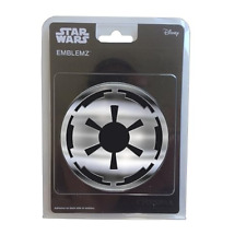 New Star Wars Imperial Badge Injection Molded Chrome Color Licensed 3-d Emblem