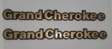 93 94 95 96 97 98 Jeep Grand Cherokee Gold Emblem Logo Badge Pair 55295445 Oem