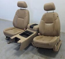 2008-2014 Gmc Sierra 2500 Tan Leather Front Row Seats Wconsole Driver Passenger