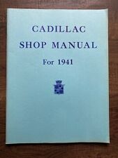 1941 Cadillac Shop Manual Book