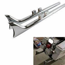 36 Chrome Fishtail Slip On Mufflers Exhaust Pipes Dual For Harley Touring 95-16