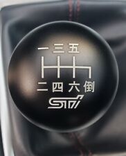 Ms86 For Subaru Wrx Sti 6 Speed 190g Black Japanese Shift Pattern Engraved Knob