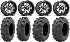 Fuel Nutz Black 14 Wheels 28 Mud Lite Xl Tires Sportsman 550 850 1000