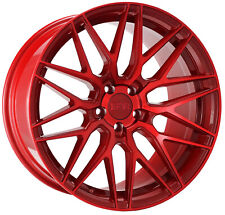 4-new 18 F1r F103 Wheels 18x8.518x9.5 5x100 3838 Candy Red Staggered Rims