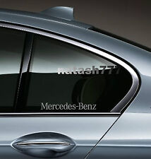2 - Mercedes Benz Sport Racing Decal Sticker Emblem Logo Silver